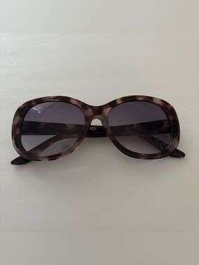 Nine West Tortoiseshell Oversized Women's Sunglasses - Brown/White